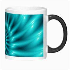 Glossy Turquoise Spiral Fractal  Morph Mug from ArtsNow.com Right