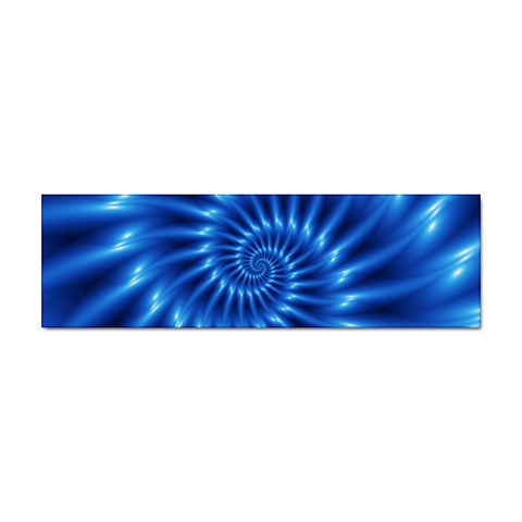 Glossy Electric Blue Spiral Fractal  Sticker (Bumper) from ArtsNow.com Front