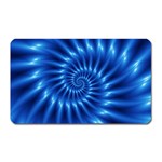 Glossy Electric Blue Spiral Fractal  Magnet (Rectangular)