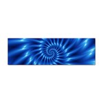 Glossy Electric Blue Spiral Fractal  Sticker Bumper (10 pack)