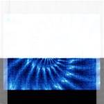 Glossy Electric Blue Spiral Fractal  Jigsaw Puzzle (Rectangular)