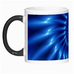 Glossy Electric Blue Spiral Fractal  Morph Mug