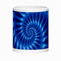 Glossy Electric Blue Spiral Fractal  Morph Mug from ArtsNow.com Center