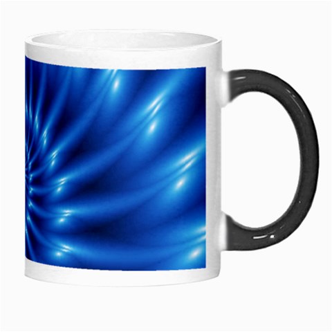 Glossy Electric Blue Spiral Fractal  Morph Mug from ArtsNow.com Right