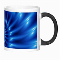 Glossy Electric Blue Spiral Fractal  Morph Mug from ArtsNow.com Right