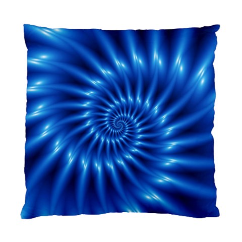 Glossy Electric Blue Spiral Fractal  Standard Cushion Case (One Side) from ArtsNow.com Front