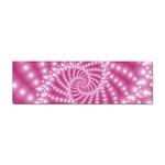 Glossy Pastel Pink Beaded Spiral Fractal  Sticker Bumper (100 pack)