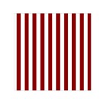 Vertical Stripes - White and Dark Red Small Satin Scarf  (Square)