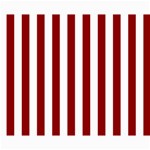 Vertical Stripes - White and Dark Red Collage 8  x 10 