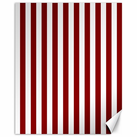 Vertical Stripes 10.95 x13.48  Canvas - 1