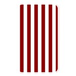 Vertical Stripes - White and Dark Red Memory Card Reader (Rectangular)