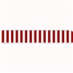 Vertical Stripes - White and Dark Red Small Bar Mat