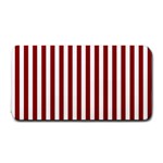 Vertical Stripes - White and Dark Red Medium Bar Mat