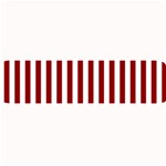 Vertical Stripes - White and Dark Red Medium Bar Mat