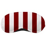 Vertical Stripes - White and Dark Red Sleeping Mask