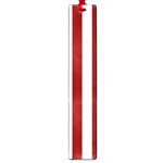 Vertical Stripes - White and Dark Red Large Book Mark