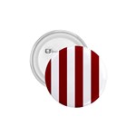 Vertical Stripes - White and Dark Red 1.75  Button