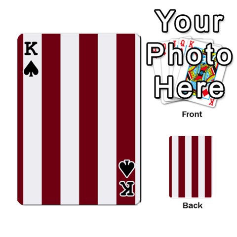 King Vertical Stripes Front - SpadeK