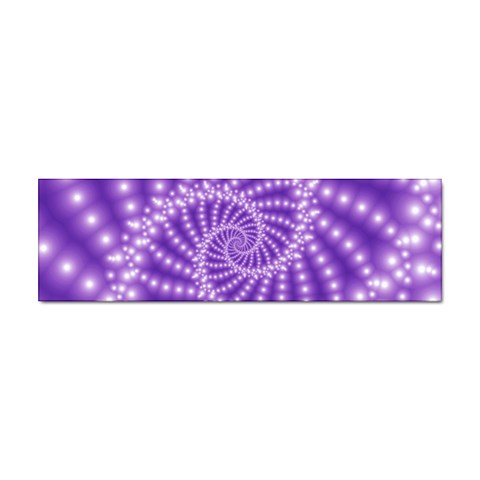 Glossy Purple  Beaded Spiral Fractal Sticker (Bumper) from ArtsNow.com Front