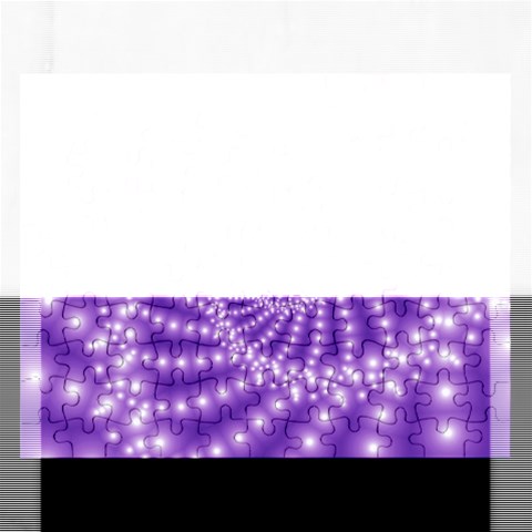 Glossy Purple  Beaded Spiral Fractal Jigsaw Puzzle (Rectangular) from ArtsNow.com Front