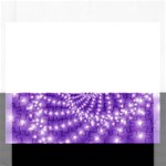 Glossy Purple  Beaded Spiral Fractal Jigsaw Puzzle (Rectangular)