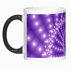 Glossy Purple  Beaded Spiral Fractal Morph Mug from ArtsNow.com Left