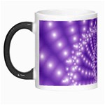 Glossy Purple  Beaded Spiral Fractal Morph Mug