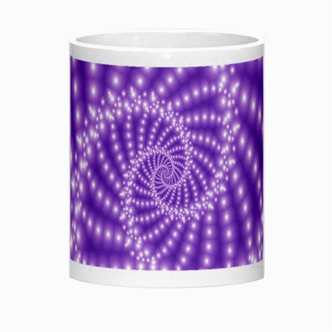 Glossy Purple  Beaded Spiral Fractal Morph Mug from ArtsNow.com Center