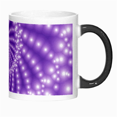 Glossy Purple  Beaded Spiral Fractal Morph Mug from ArtsNow.com Right