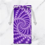 Glossy Purple  Beaded Spiral Fractal Jewelry Bag