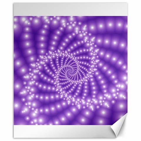 Glossy Purple  Beaded Spiral Fractal Canvas 8  x 10  from ArtsNow.com 8.15 x9.66  Canvas - 1