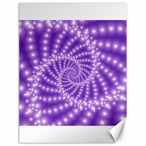 Glossy Purple  Beaded Spiral Fractal Canvas 18  x 24  from ArtsNow.com 17.8 x23.08  Canvas - 1