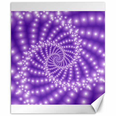 Glossy Purple  Beaded Spiral Fractal Canvas 20  x 24  from ArtsNow.com 19.57 x23.15  Canvas - 1