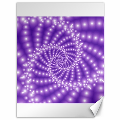 Glossy Purple  Beaded Spiral Fractal Canvas 36  x 48  from ArtsNow.com 35.26 x46.15  Canvas - 1