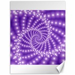 Glossy Purple  Beaded Spiral Fractal Canvas 36  x 48 