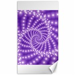 Glossy Purple  Beaded Spiral Fractal Canvas 40  x 72 