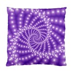 Glossy Purple  Beaded Spiral Fractal Standard Cushion Case (One Side)