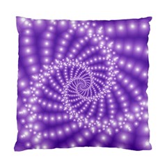 Glossy Purple  Beaded Spiral Fractal Standard Cushion Case (Two Sides) from ArtsNow.com Front