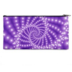 Glossy Purple  Beaded Spiral Fractal Pencil Case from ArtsNow.com Back