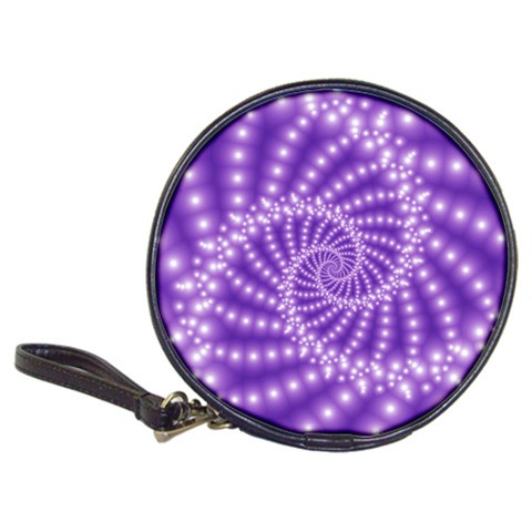 Glossy Purple  Beaded Spiral Fractal Classic 20 Front