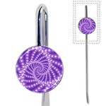 Glossy Purple  Beaded Spiral Fractal Book Mark