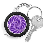 Glossy Purple  Beaded Spiral Fractal Measuring Tape