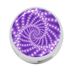 Glossy Purple  Beaded Spiral Fractal 4 Front