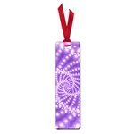 Glossy Purple  Beaded Spiral Fractal Small Book Mark