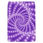 Glossy Purple  Beaded Spiral Fractal Removable Flap Cover (S)