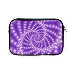 Glossy Purple  Beaded Spiral Fractal Apple iPad Mini Zipper Case