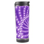 Glossy Purple  Beaded Spiral Fractal Travel Tumbler