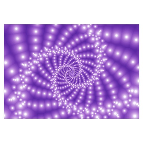 Glossy Purple  Beaded Spiral Fractal Samsung Galaxy Note 4 Case (White) from ArtsNow.com Front