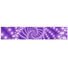 Glossy Purple  Beaded Spiral Fractal Flano Scarf (Large) from ArtsNow.com Front