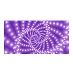 Glossy Purple  Beaded Spiral Fractal Satin Wrap